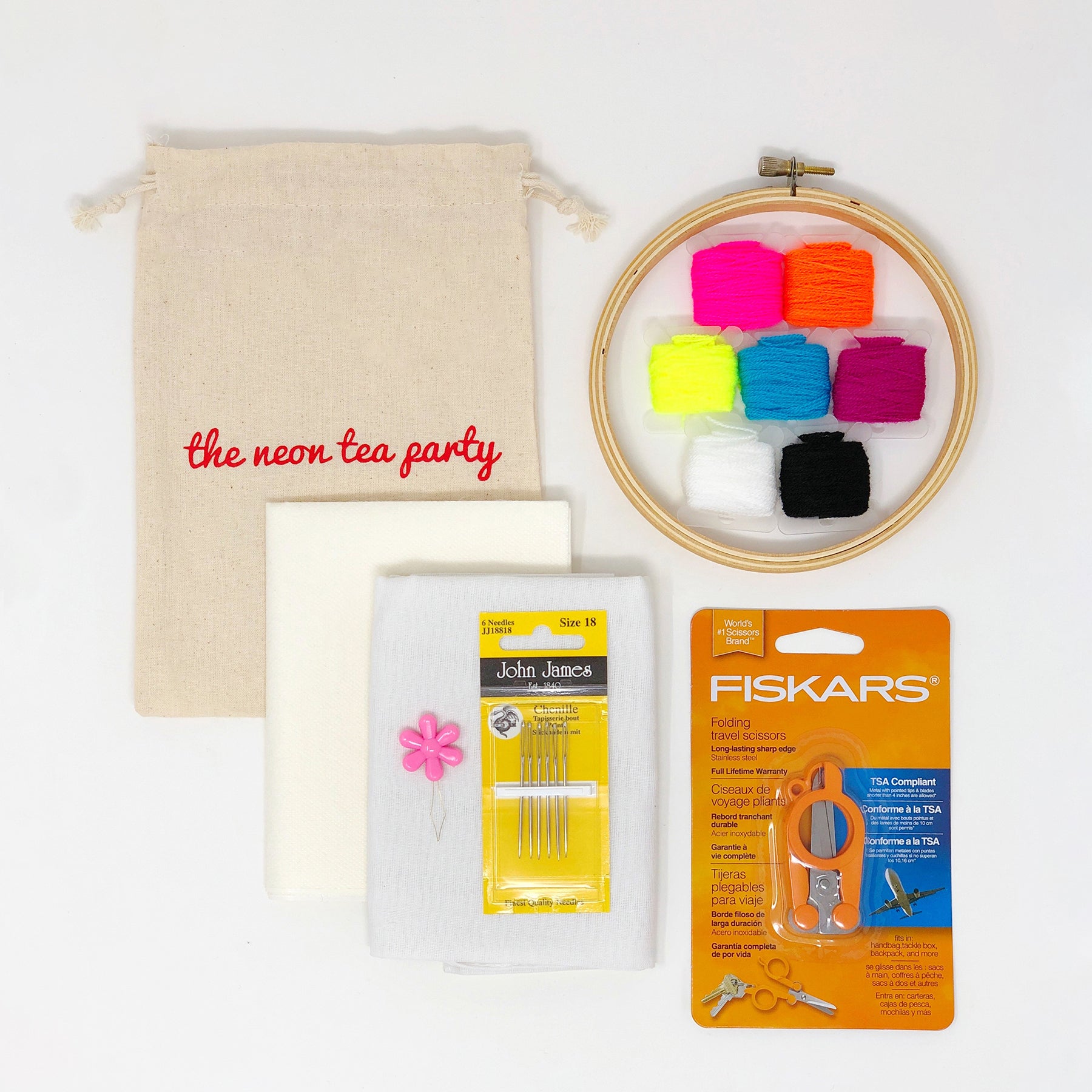 Embroidery Kit – The Neon Tea Party